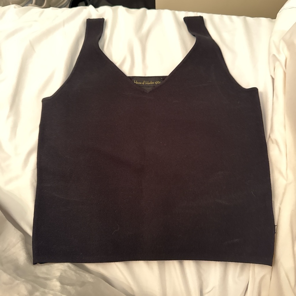 House of Harlow 1960 Black Fitted Tank Top